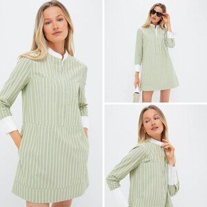 Tuckernuck Green Stripe Rohan Shirt Dress